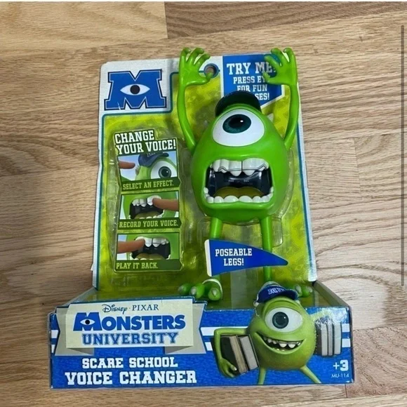 Monsters University Inc Voice Changer NWT Mike Wazkowski Green - Main Image